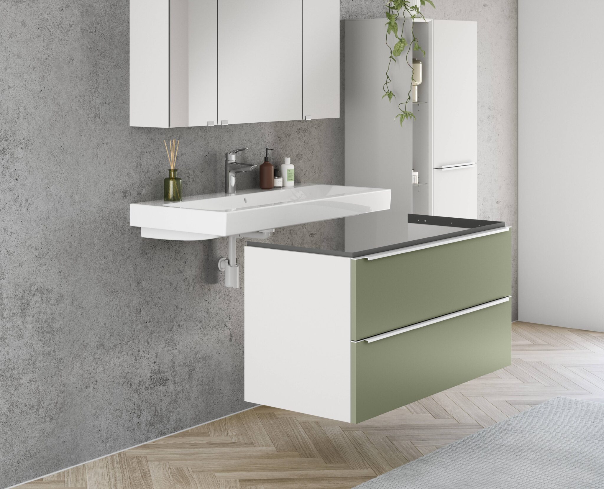 Baño verde KüchenHouse